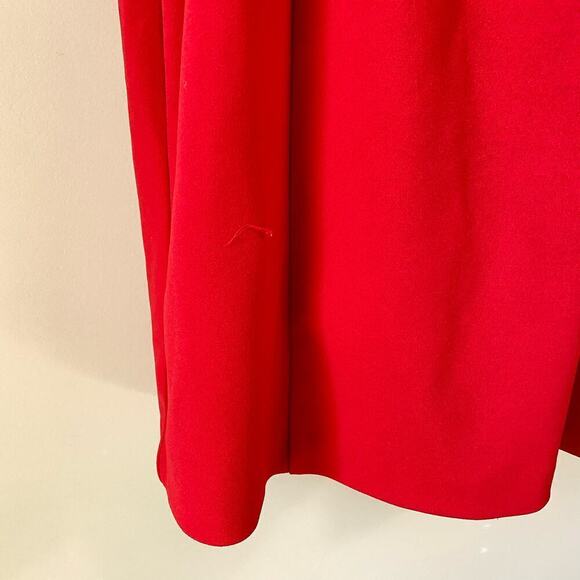 JULIA JORDAN Dress Twist Halter Neck Sleevless Midi Crepe Sheath Keyhole Red 14 - Picture 10 of 10